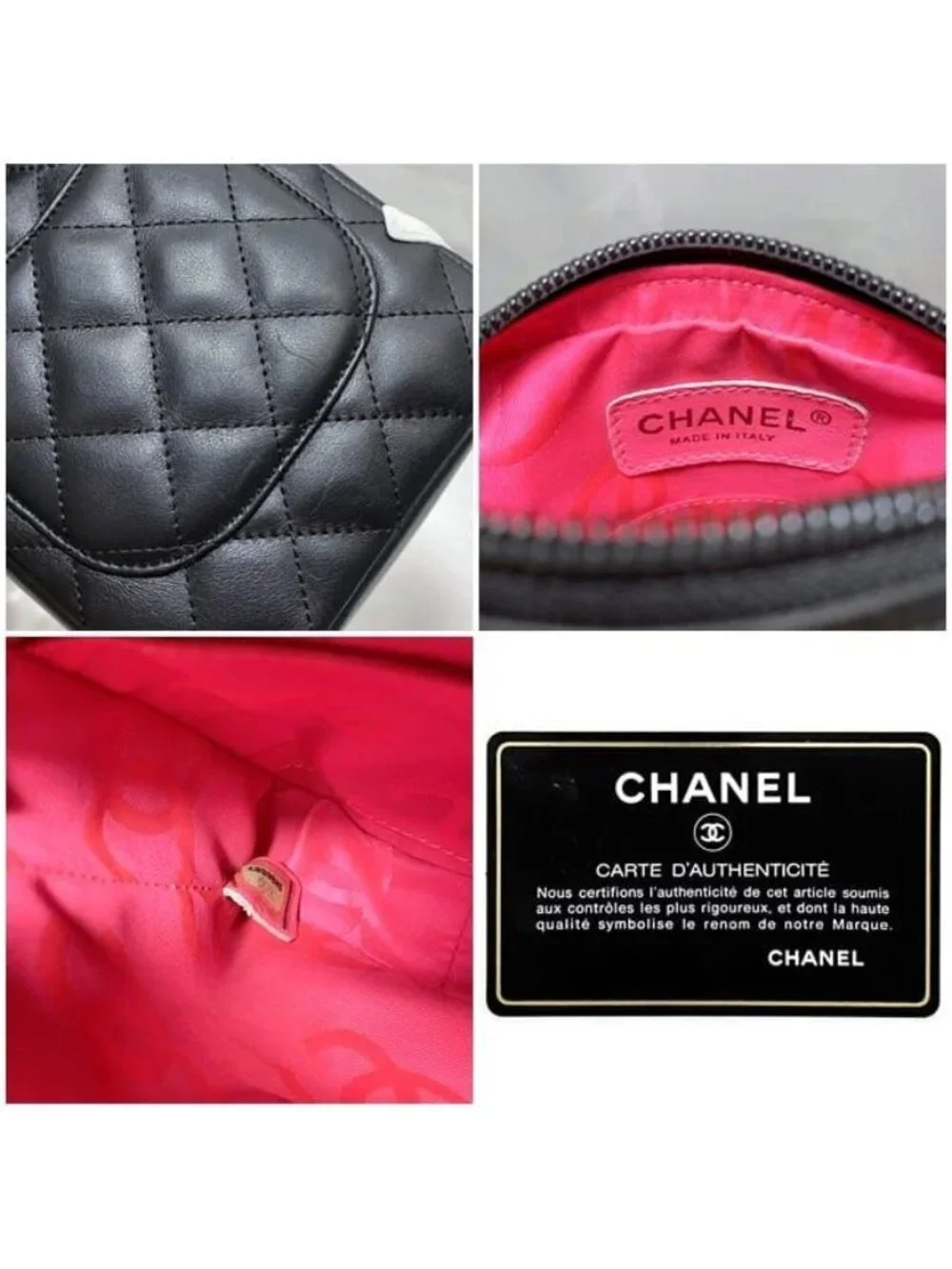 Chanel Mini Shoulder Bag Black White Cambon - Picture 10 of 10